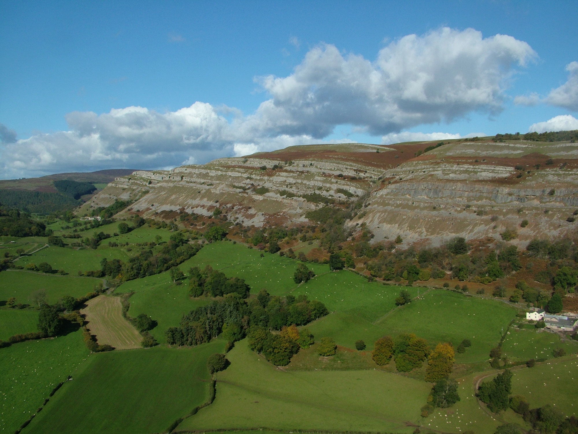 *Eglwyseg Escarpment from Moel Morfydd