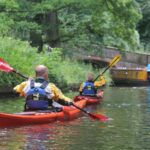 Canoeing on the Llangollen canal