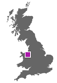 Clwydian Range AONB location