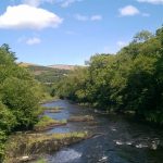 View from Chain Bridge Dee Valley | Golygfa o'r Bont Gadwyn