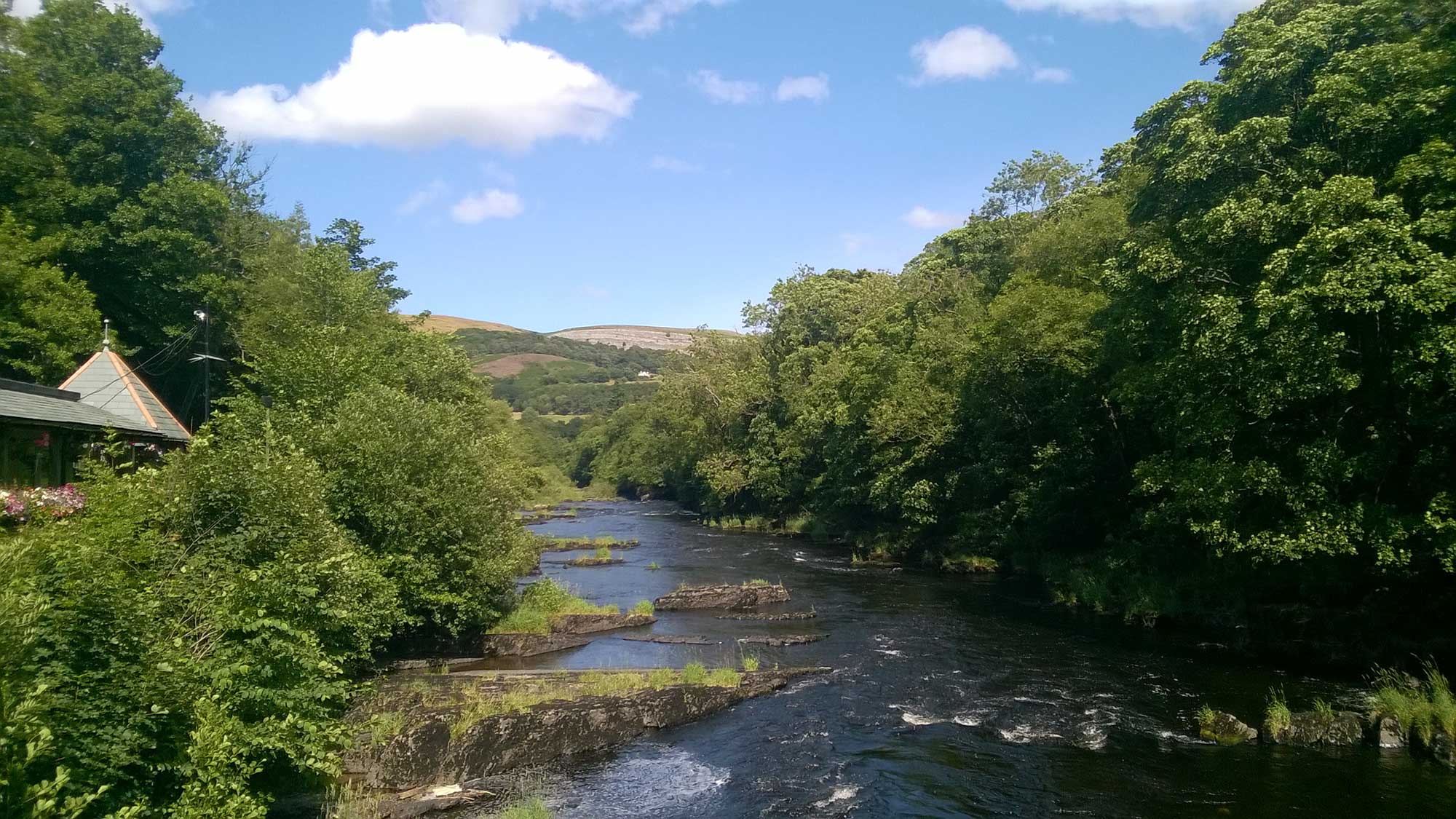 View from Chain Bridge Dee Valley