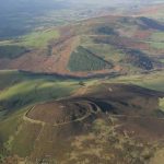 Aerial view of Moel Arthur