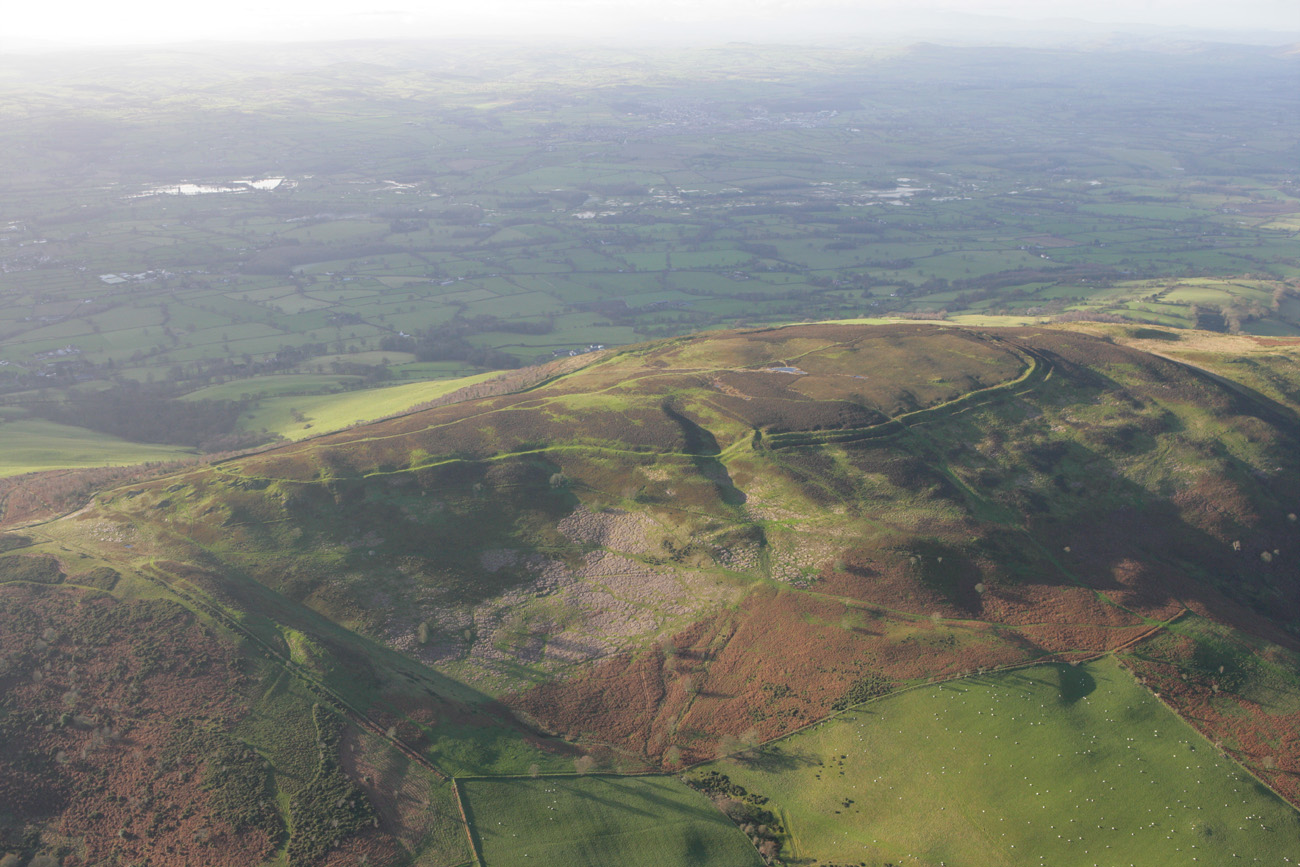 Penycloddiau Hillfort from the air