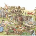 Iron Age feast illustration