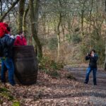 *Teulu yn mwynhau r-daith - Family enjoying the walk