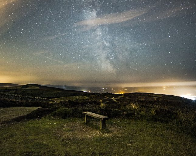 What can we see in the dark in Clwydian Range and Dee Valley?