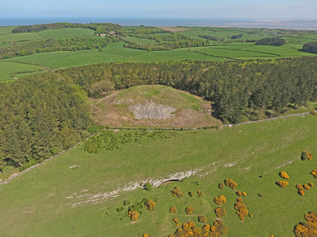Aerial view of Y Gop Cairn credit Mark Walters