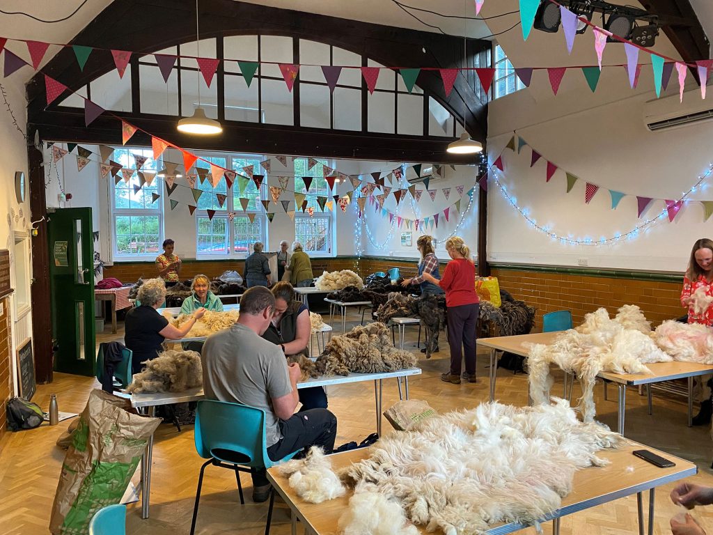 Working with wool project