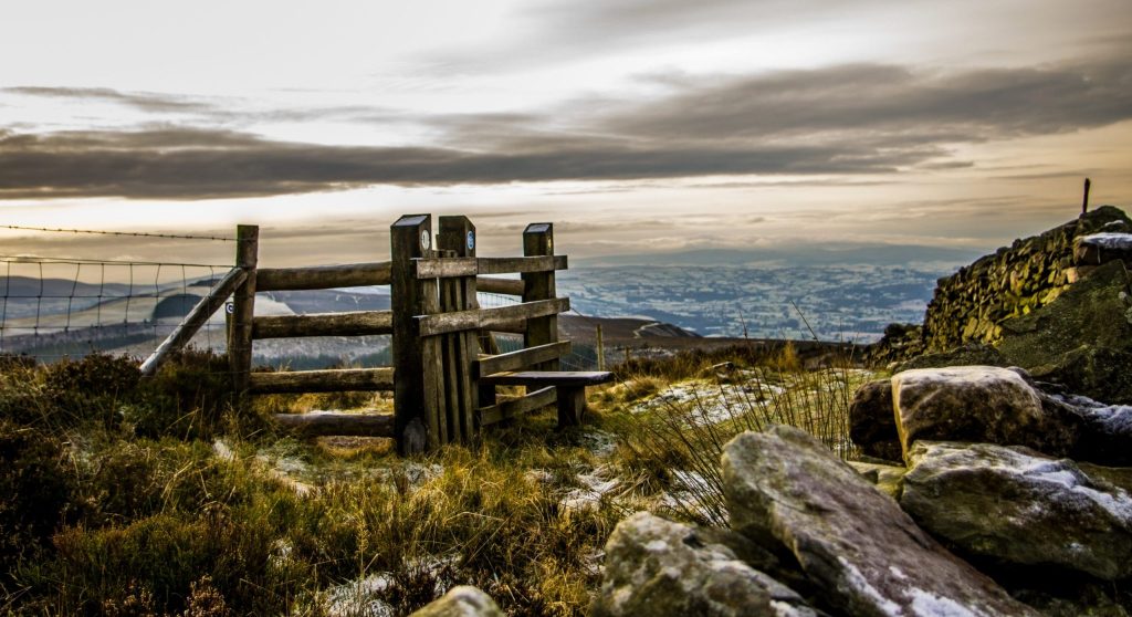 winter view from Moel Famau