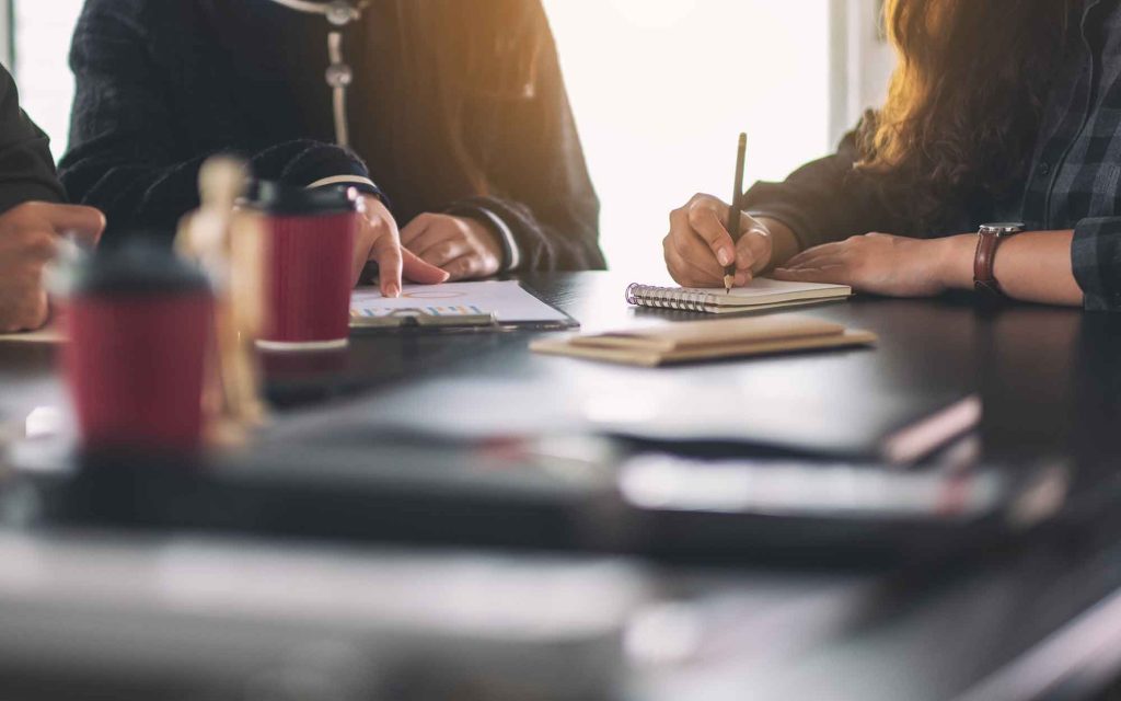 People meeting around a table