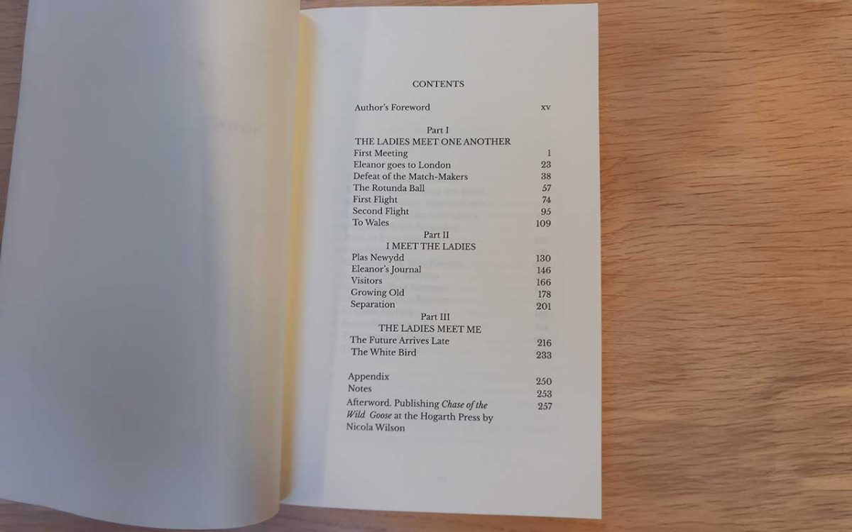 Chase of the Wild Goose book contents