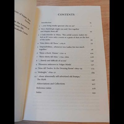 The Ladies of Llangollen book contents